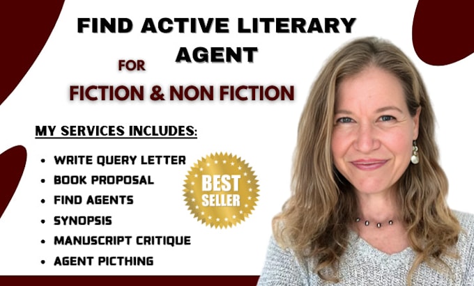 Gig Preview - Find active literary agents for fiction and non fiction manuscript