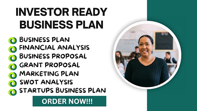 Gig Preview - Write startups business plan, proposal, financial plan, financial model, grants