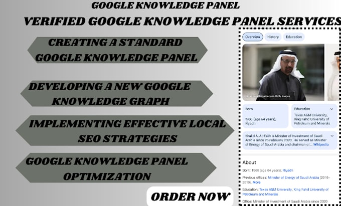 Gig Preview - Create verified and approved google knowledge panel for any purpose