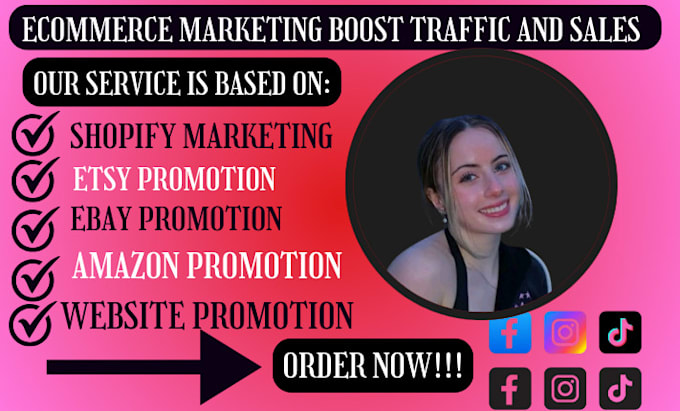 Gig Preview - Promote your website business online store shopify etsy ebay amazon or any link