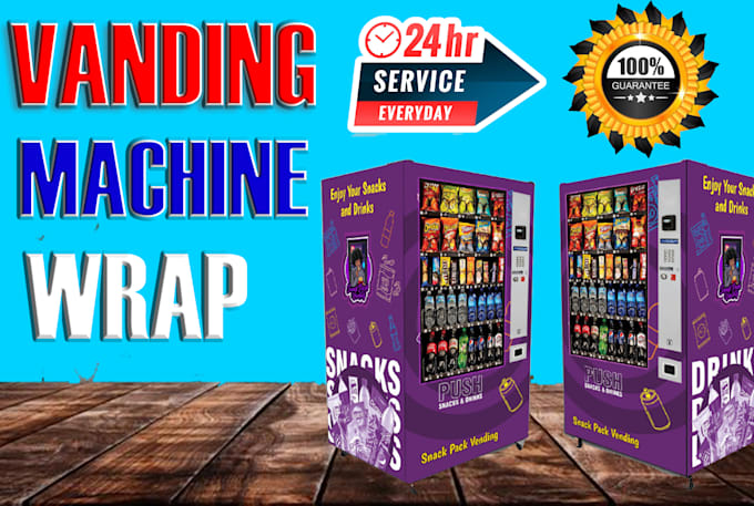 Gig Preview - Do creative vending machine wrap, or atm machine wrap