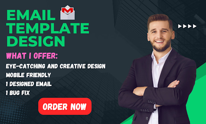 Gig Preview - Design custom mailchimp email template for your business