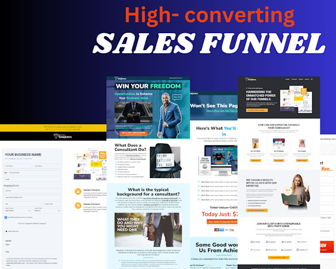 Gig Preview - Do sales funnel advertorial sales page clickfunnels gohighlevel systeme funnel