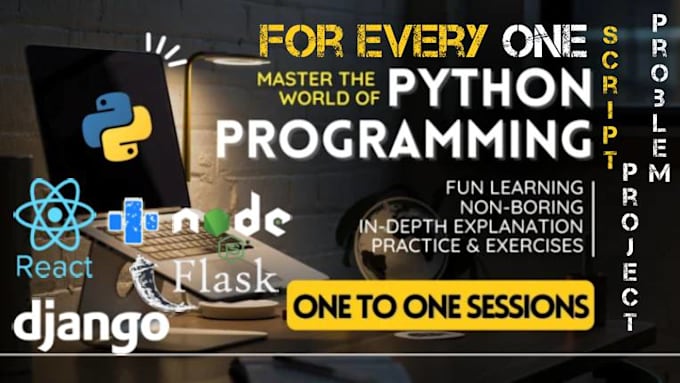 Gig Preview - Do python tutor django, flask, with project