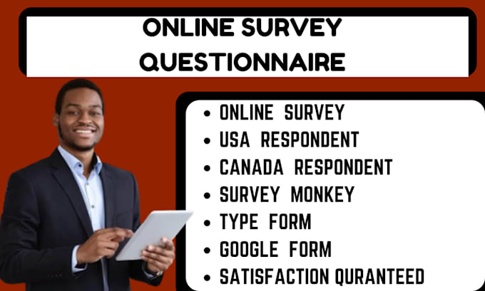 Gig Preview - Conduct 1k online survey US,UK, forms, questionnaire and canada respondents