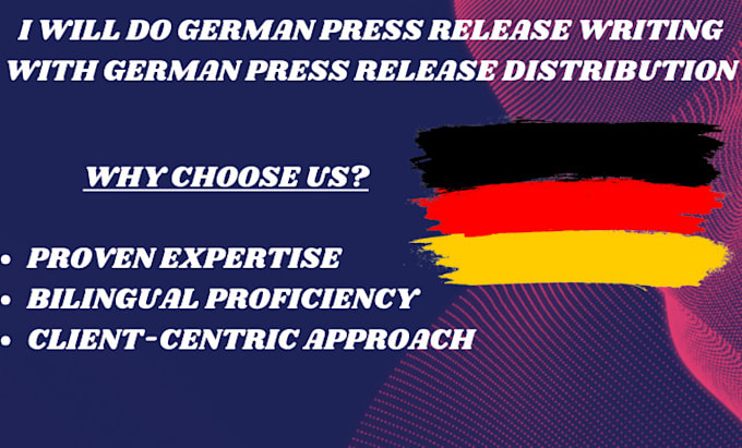 Gig Preview - Do german press release writing and distribution to german top media outlets