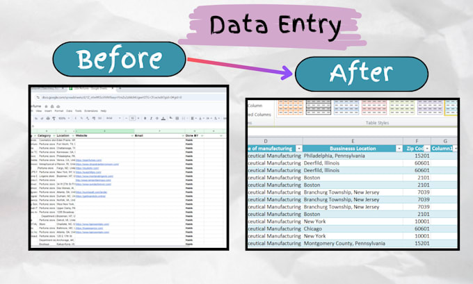 Gig Preview - Do ms excel data entry job services, data entry typing