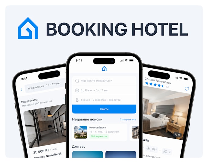 Gig Preview - Create hotel app, travel app, and booking app development in flutter