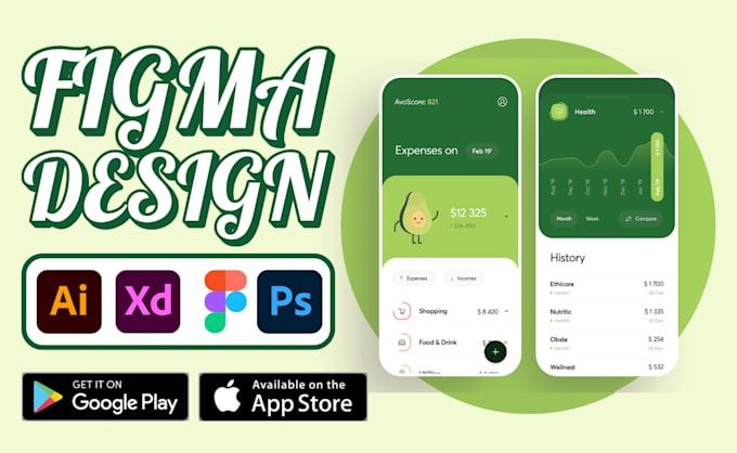 Gig Preview - Do figma ui ux design figma website dashboard figma mobile app design chatgpt ai