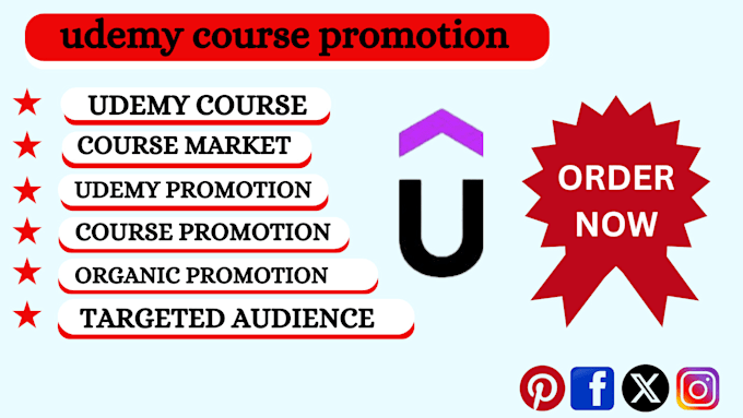 Gig Preview - Do udemy course, promotion, online course and course promotion