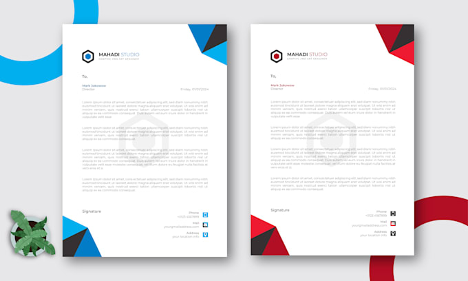 Gig Preview - Design ms word editable letterhead and stationery within 5 hours