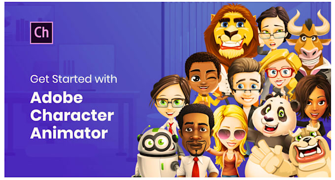 Gig Preview - Design adobe character animator puppet for 2d cartoon character design adobe vid