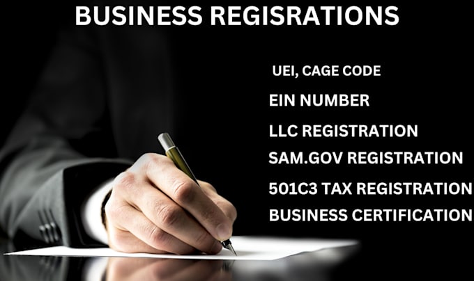 Gig Preview - Register you on sam gov uei, cage code, US and non US llc registration, ein