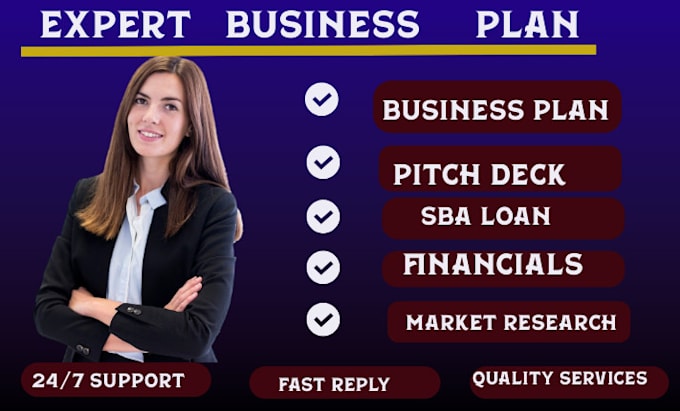 Gig Preview - Write a complete business plan with financial projections