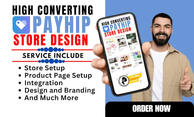 Gig Preview - Setup converting payhip ecommerce store payhip digital products payhip estore