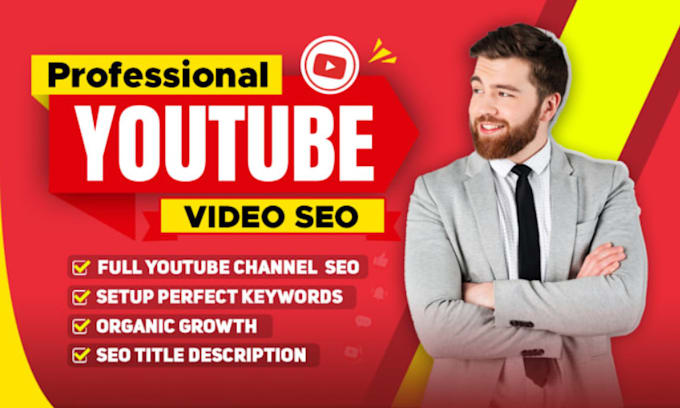 Gig Preview - Be your youtube channel manager and video SEO expert