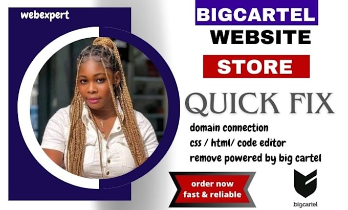 Gig Preview - Do quick fix on your bigcartel store, shopify website wix