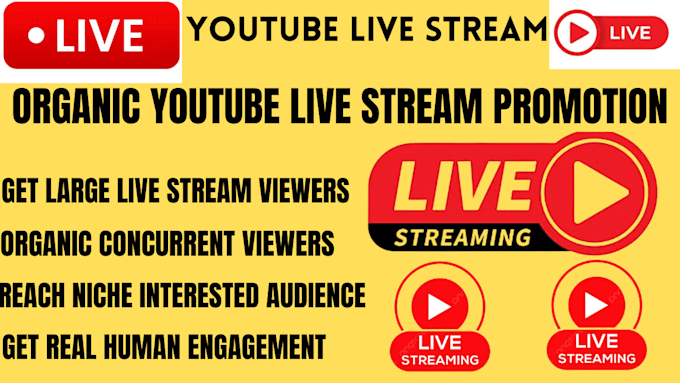 Gig Preview - Do best youtube live stream promotion using email marketing campaign