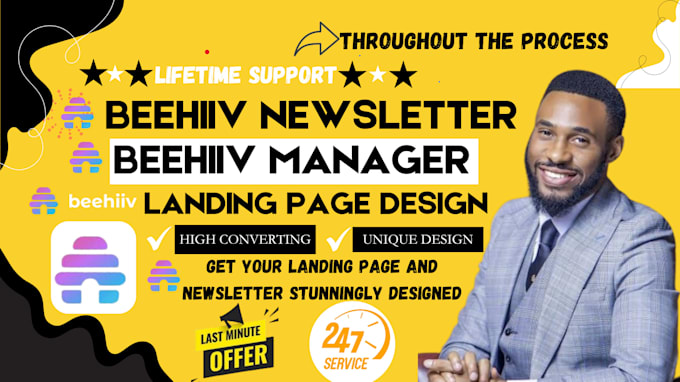 Gig Preview - Setup beehiiv newsletter, design beehiiv landing page, beehiiv ai newsletter