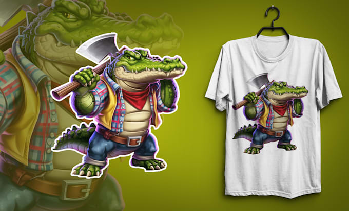 Gig Preview - Do custom 3d cartoon t shirt design and illustration for tshirt