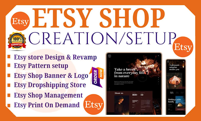 Gig Preview - Do etsy shop setup etsy listing complete overhaul etsy pod etsy digital product