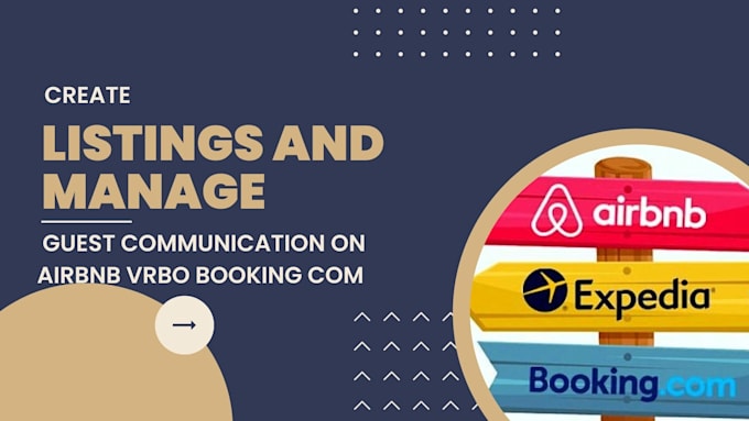 Gig Preview - Do listing creation and manage guest communication on airbnb vrbo booking com