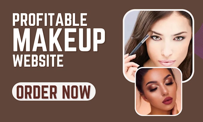 Gig Preview - Create makeup website cosmetic website beauty saloon hair shopify fashion store