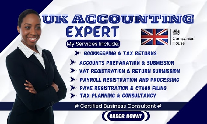 Bestseller - efile UK company annual accounts tax return ct600 vat return hmrc UK accountant