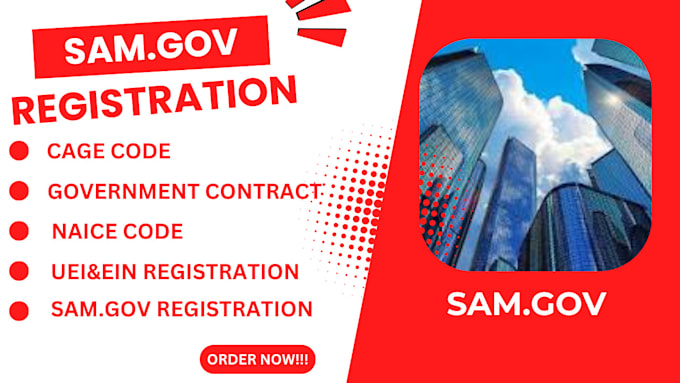 Gig Preview - Samgov registration 501c3 mbe cage code uei ein and 8a certification service dla