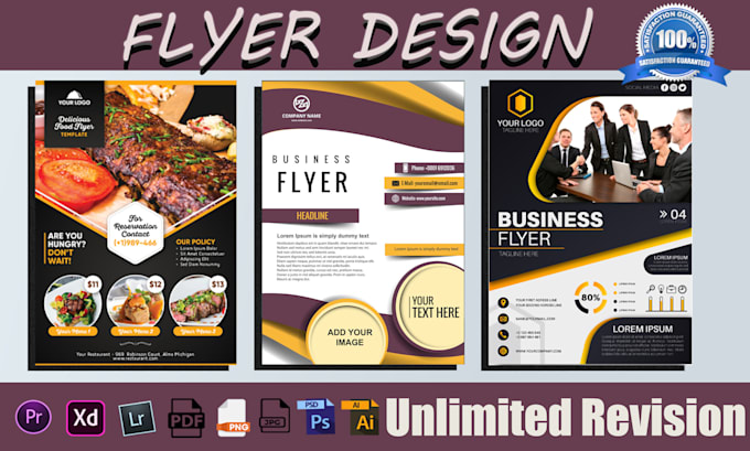 Gig Preview - Do design a flyer, poster design, flyer design, media kit