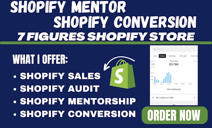 Gig Preview - Be your shopify mentor and promotion manager to boost your store sales