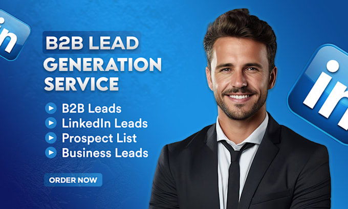 Gig Preview - Do b2b lead generation, linkedin leads, and prospect list building