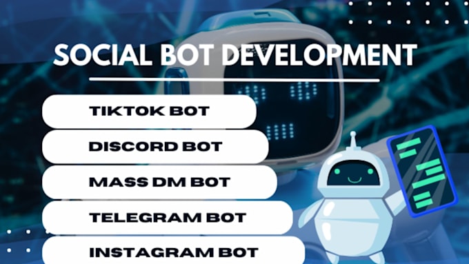 Gig Preview - Build social media bot discord bot automation python bot telegram bot