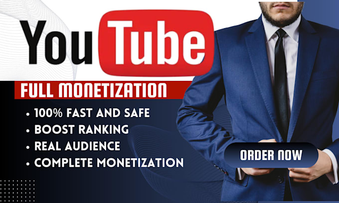 Gig Preview - Complete your youtube channel monetization