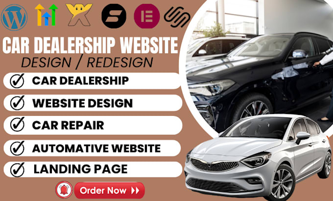 Bestseller - design automative website, car dealership website, auto part, car wash