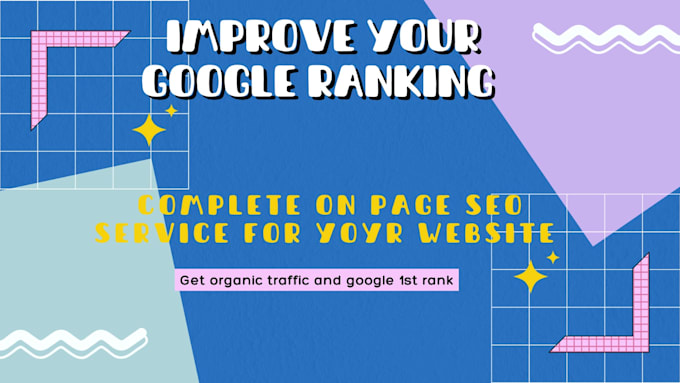 Gig Preview - Complete on page SEO optimization service for google 1st page