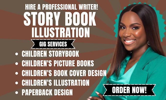 Gig Preview - Create children storybook illustration, picture book illustration and book cover