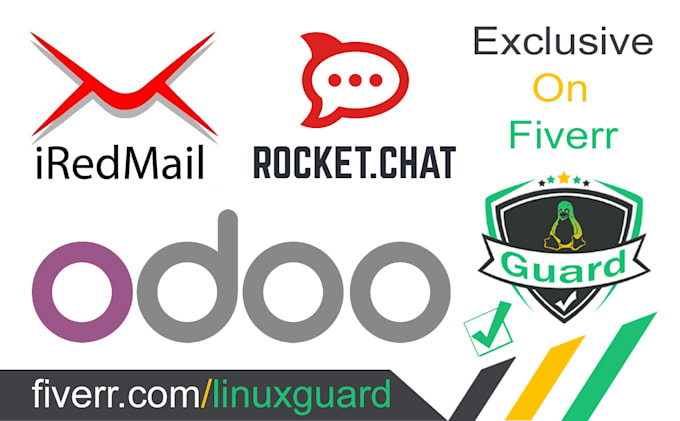 Gig Preview - Install odoo, rocket chat, iredmail server on almalinux, centos, debian, ubuntu