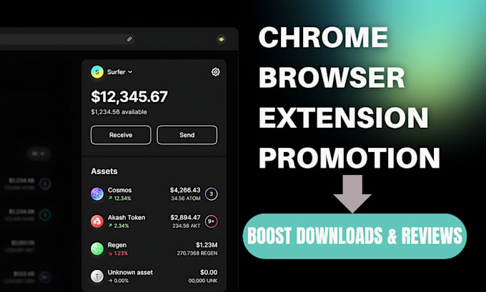 Gig Preview - Boost chrome browser extension downloads reviews chrome extension promotion