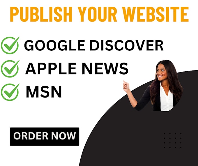 Gig Preview - Publish your website on apple new, microsoft network news and google discover