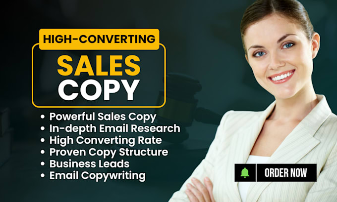 Bestseller - write captivating sales copy, email copies and email sequence