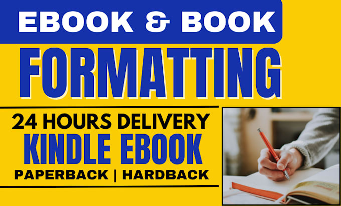 Gig Preview - Book formatting ebook formatting book design ebook