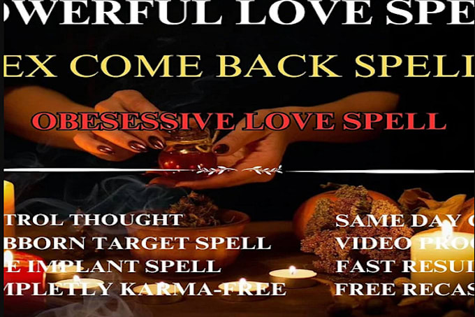 Gig Preview - Do strong love obsession binding spell to get ex back in 10hrs