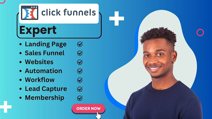 Gig Preview - Clickfunnels website landing page sales funnel click funnels 2 expert automation