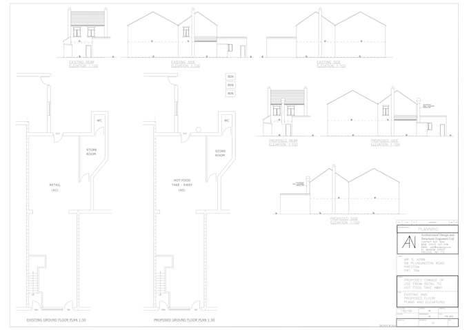 Gig Preview - Draw site plan, architectural plans, autocad drafting and make section elevation