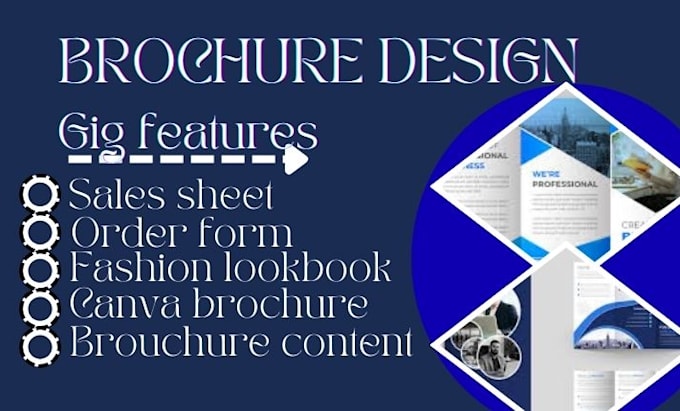 Gig Preview - Design a professional sales sheet, order form, fashion lookbook, canva brochure