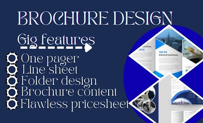 Gig Preview - Design price sheet, one pager, brochure content, ad copy and folder design