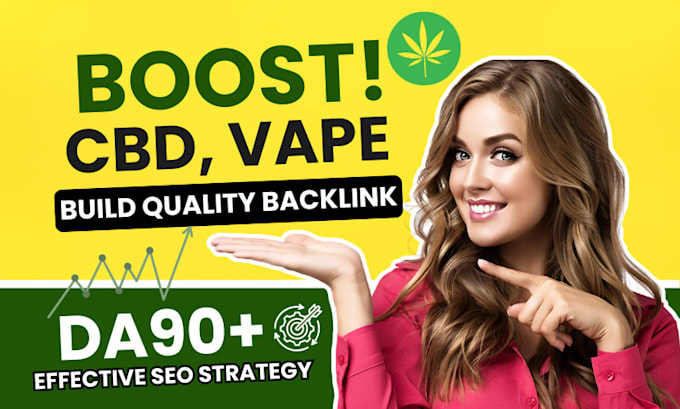 Gig Preview - Do SEO backlink for cbd, cannabis, vape white hat off page guest post