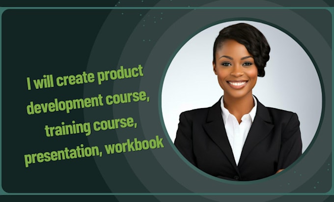 Gig Preview - Create product development course, training course, presentation, workbook