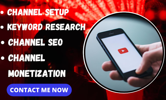 Gig Preview - Be your youtube channel manager and also with your youtub3 channel SEO ranking